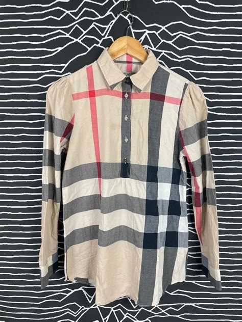 fake burberry button up|burberry button up shirt women's.